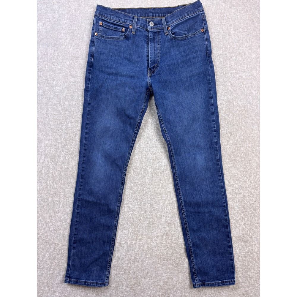 Levis 511 Slim Fit Jeans Mens 34x32 Medium Wash Blue Stretch Denim 04511-1907